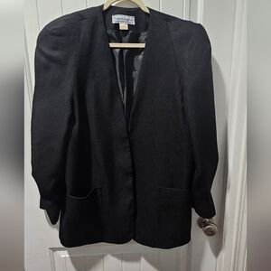 Norton McNaughton Vintage Elegant Black Blazer
